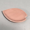 Japanese Ceramic Small Plate Vtg Petal Cherry Blossom Crackle Pink Glaze PP411