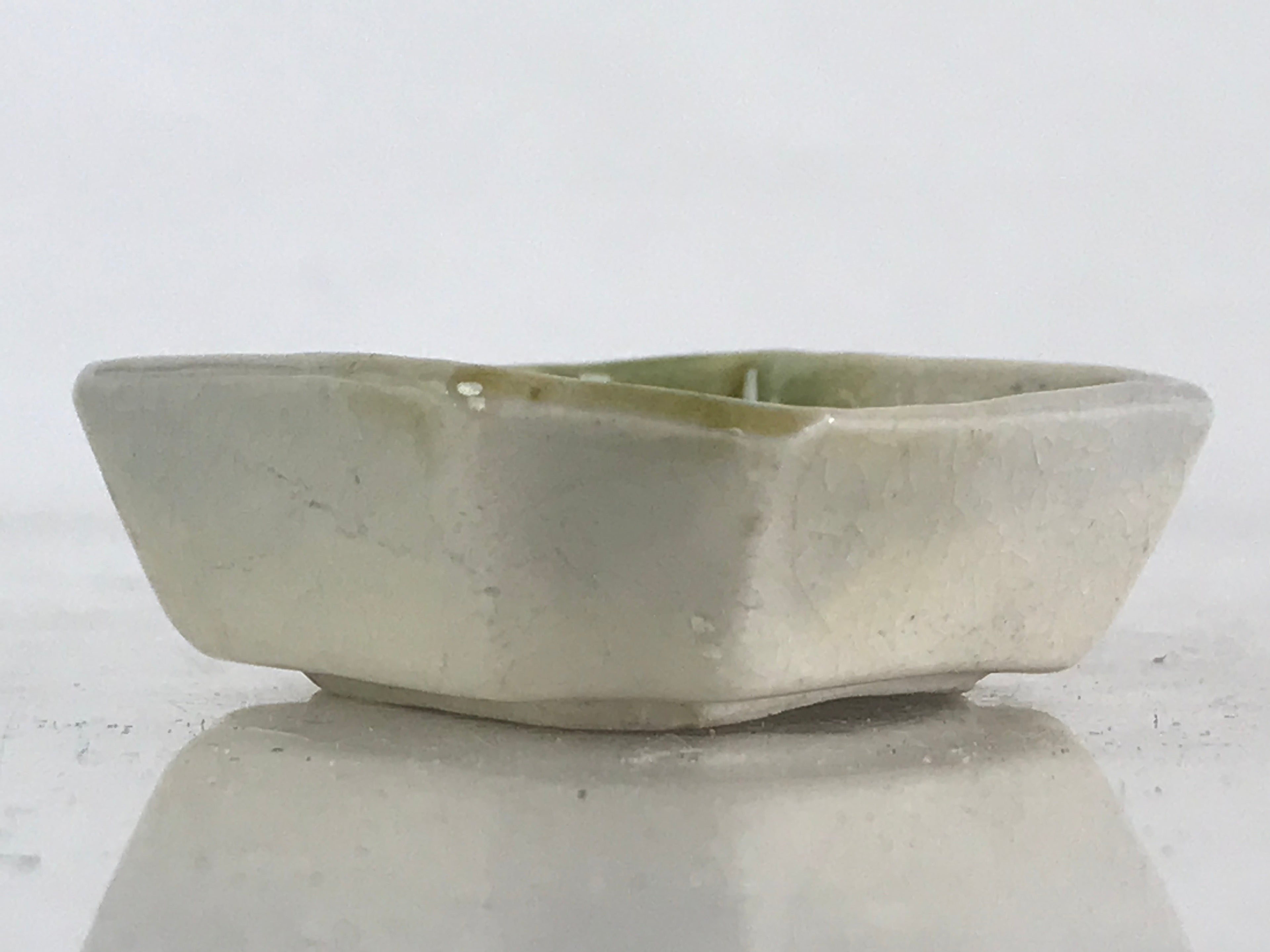 Japanese Ceramic Small Plate Vtg Pottery Kiseto Ware Soy Sauce Sushi Kozara PY27