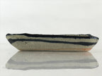 Japanese Ceramic Small Plate Vtg Pottery Yakimono Rectangle Brown Kozara PY268