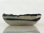 Japanese Ceramic Small Plate Vtg Pottery Yakimono Rectangle Brown Kozara PY268