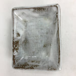 Japanese Ceramic Small Plate Vtg Rectangle Shape Pottery White Glaze Kozara PP64