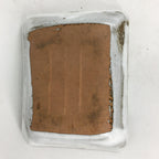 Japanese Ceramic Small Plate Vtg Rectangle Shape Pottery White Glaze Kozara PP64