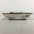 Japanese Ceramic Small Plate Vtg Rectangle Shape Pottery White Glaze Kozara PP64