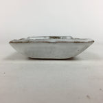 Japanese Ceramic Small Plate Vtg Rectangle Shape Pottery White Glaze Kozara PP64