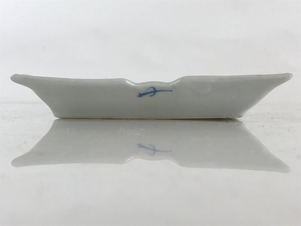 Japanese Ceramic Small Plate Vtg Rectangle Shape Pottery Yakimono Kozara PY265