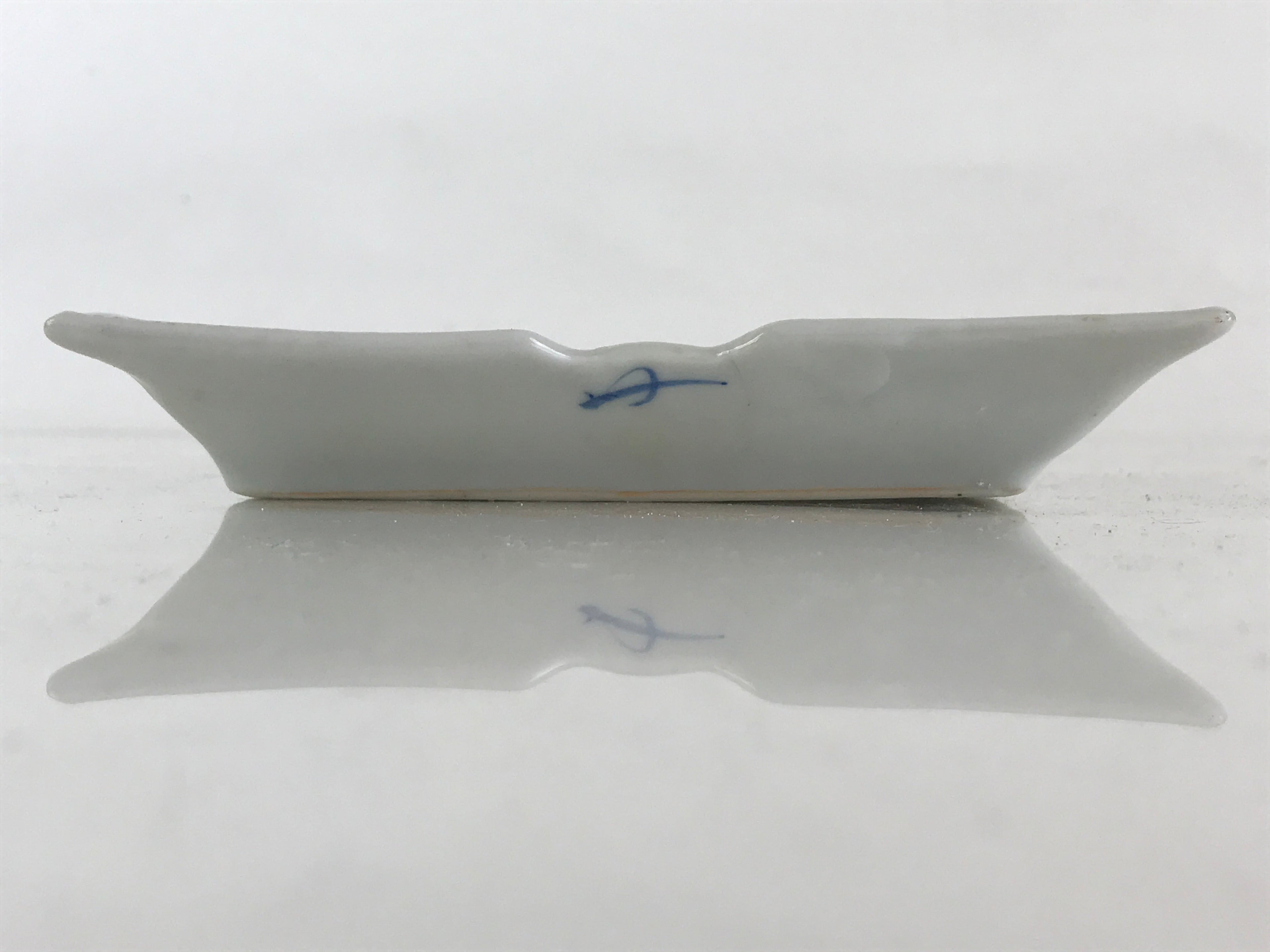Japanese Ceramic Small Plate Vtg Rectangle Shape Pottery Yakimono Kozara PY265