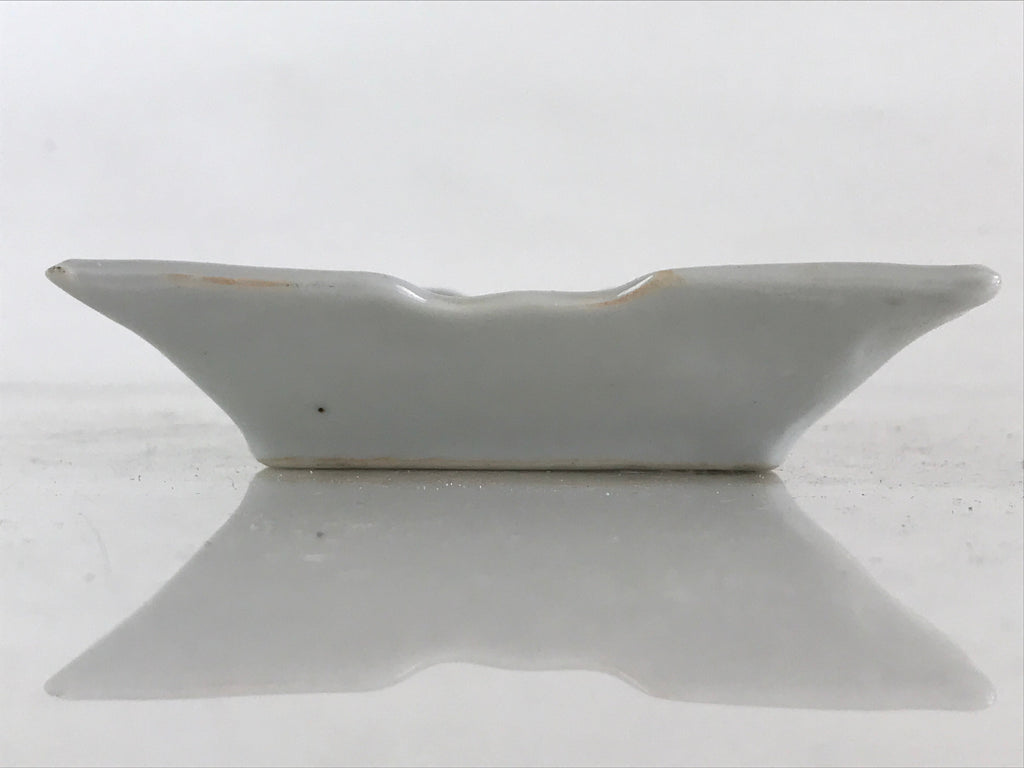 Japanese Ceramic Small Plate Vtg Rectangle Shape Pottery Yakimono Kozara PY265