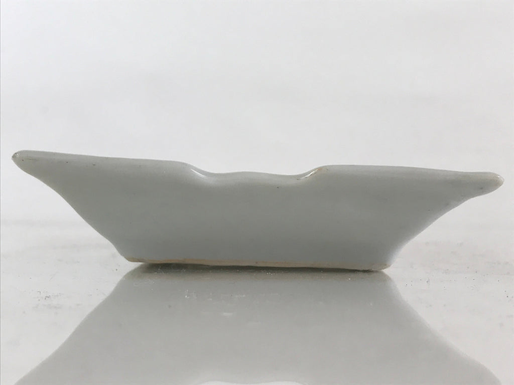 Japanese Ceramic Small Plate Vtg Rectangle Shape Pottery Yakimono Kozara PY265