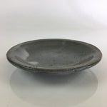 Japanese Ceramic Small Plate Vtg Round Pottery Yakimono Gray Kozara PY102