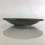 Japanese Ceramic Small Plate Vtg Round Pottery Yakimono Gray Kozara PY102