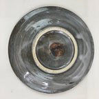 Japanese Ceramic Small Plate Vtg Round Pottery Yakimono Gray Kozara PY102