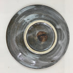 Japanese Ceramic Small Plate Vtg Round Pottery Yakimono Gray Kozara PY102