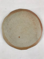 Japanese Ceramic Small Plate Vtg Round Pottery Yakimono Green Glaze Kozara PY259