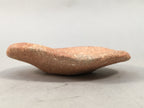 Japanese Ceramic Small Plate Vtg Round Unglazed Brown Rough Texture PP403