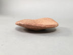 Japanese Ceramic Small Plate Vtg Round Unglazed Brown Rough Texture PP403