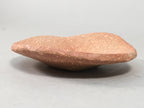 Japanese Ceramic Small Plate Vtg Round Unglazed Brown Rough Texture PP403