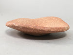 Japanese Ceramic Small Plate Vtg Round Unglazed Brown Rough Texture PP403