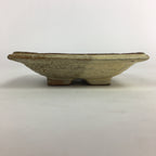 Japanese Ceramic Small Plate Vtg Square Shape Pottery Brown Yellow Kozara PP728