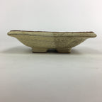 Japanese Ceramic Small Plate Vtg Square Shape Pottery Brown Yellow Kozara PP728