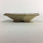 Japanese Ceramic Small Plate Vtg Square Shape Pottery Brown Yellow Kozara PP729