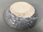 Japanese Ceramic Snack Bowl Kashiki Gray Shino ware Vtg Pottery Round PP437