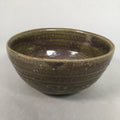Japanese Ceramic Snack Bowl Kashiki Vtg Pottery Green Round PP364
