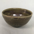 Japanese Ceramic Snack Bowl Kashiki Vtg Pottery Green Round PP364