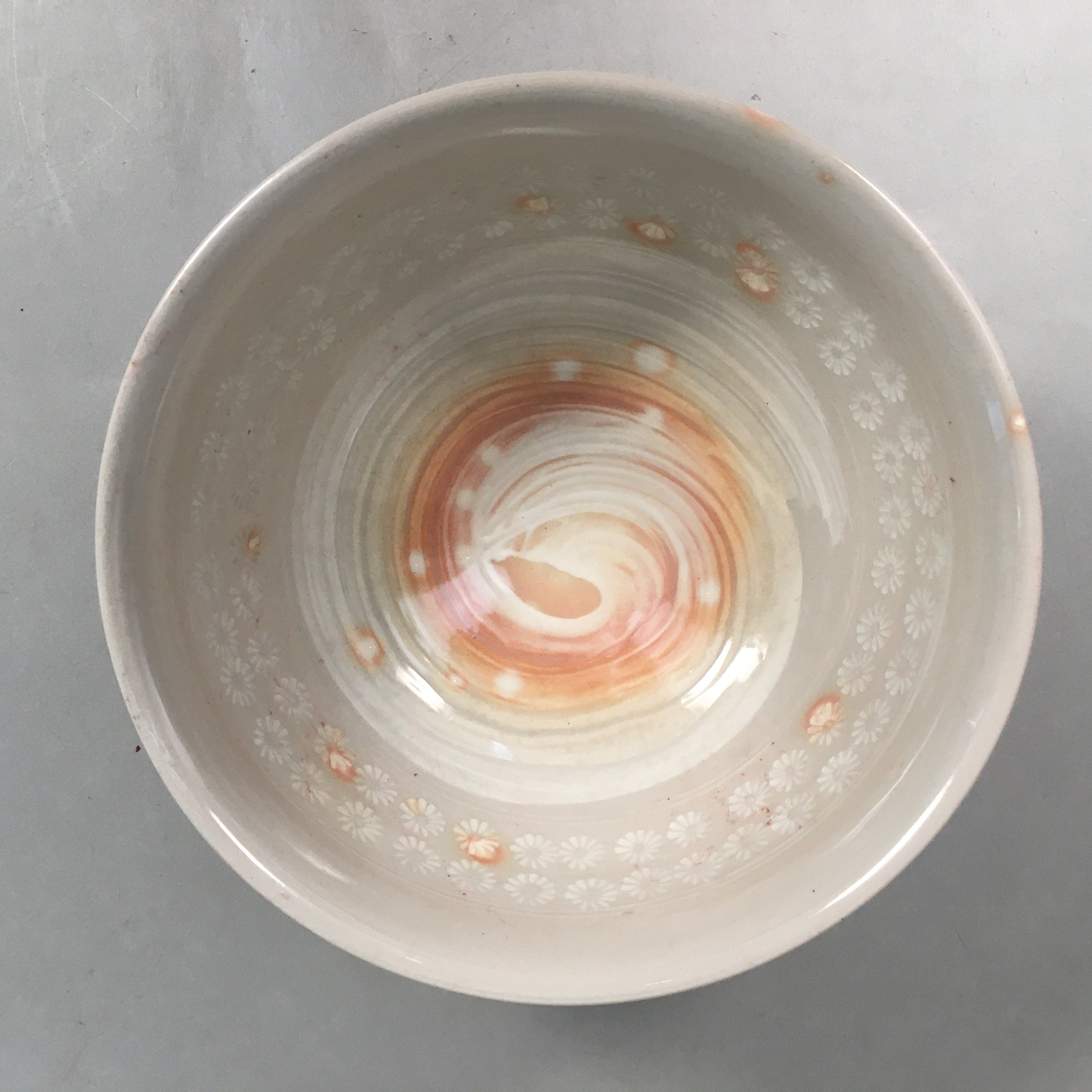 Japanese Ceramic Snack Bowl Kyo Vtg Pottery Kashiki Tea Ceremony PP365