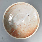 Japanese Ceramic Snack Bowl Lidded Kashiki Mino ware Vtg Pottery Round PP435
