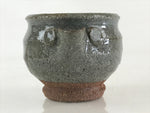 Japanese Ceramic Soy Sauce Dispenser Vtg Small Cup Pottery Yakimono Gray PY270