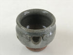 Japanese Ceramic Soy Sauce Dispenser Vtg Small Cup Pottery Yakimono Gray PY270