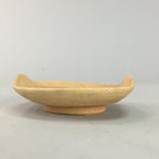 Japanese Ceramic Soy sauce Dipping Dish Kozara Orange Vtg Pottery Plate PT244