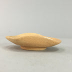 Japanese Ceramic Soy sauce Dipping Dish Kozara Orange Vtg Pottery Plate PT244