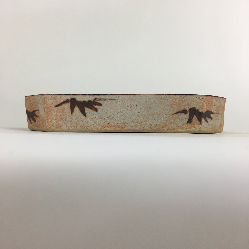 Japanese Ceramic Square Dish Vtg Depth 3cm Tea Ceremony Kashiki PP916