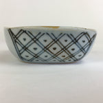 Japanese Ceramic Square Plate Vtg Pottery Red Chrysanthemum Design PP523