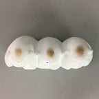 Japanese Ceramic Statue 3 Wise Monkeys Vtg Zodiac Figurine Lucky Charm BD410