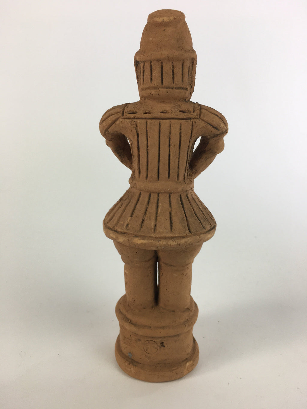 Japanese Ceramic Statue Vtg Haniwa Soldier Clay Figure Brown BD629