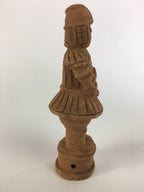 Japanese Ceramic Statue Vtg Haniwa Soldier Clay Figure Brown BD629