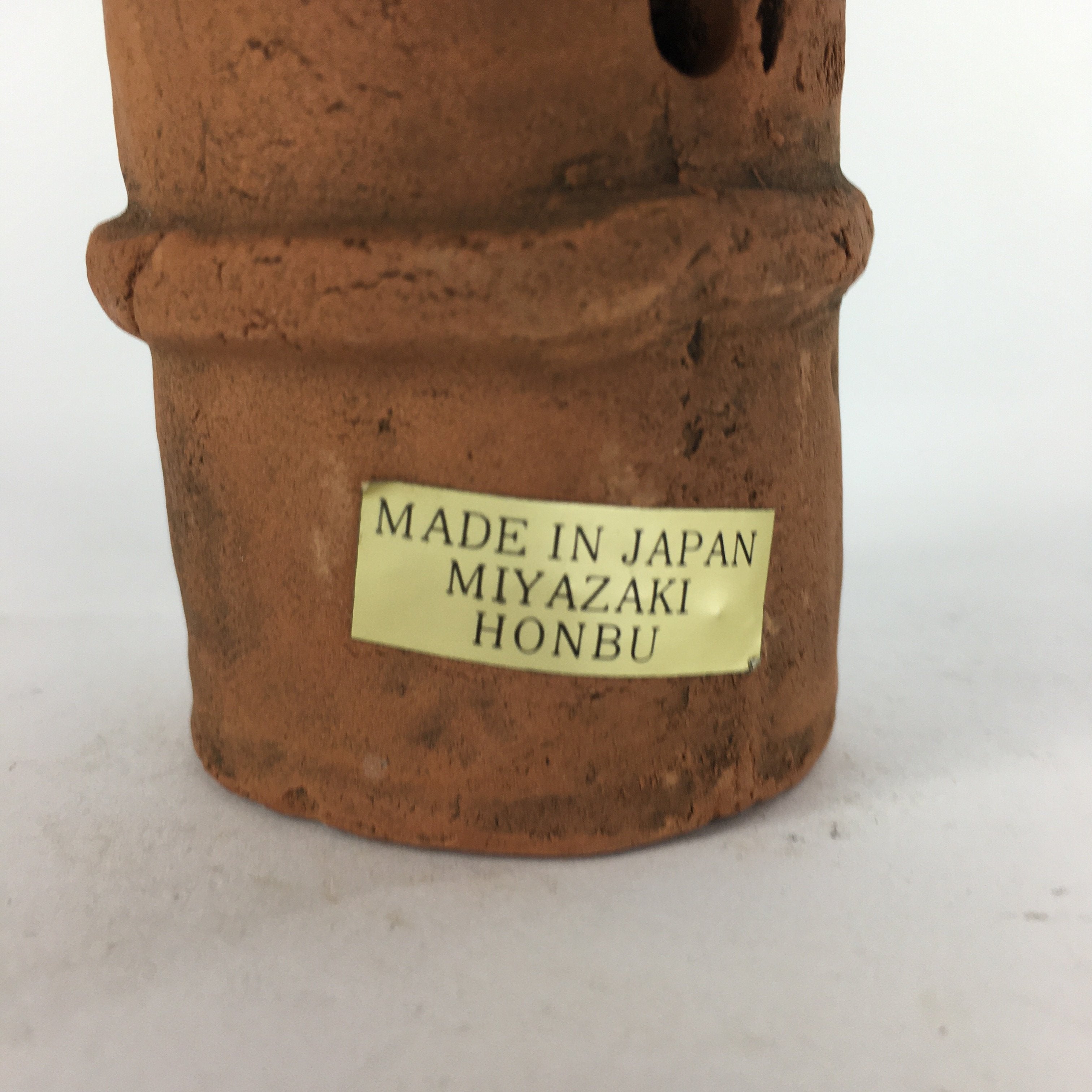 Japanese Ceramic Statue Vtg Haniwa Woman Clay Figure Brown Okimono BD640
