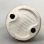 Japanese Ceramic Statue Vtg Pottery Dragon Bell Brown Purple Pillow BD555