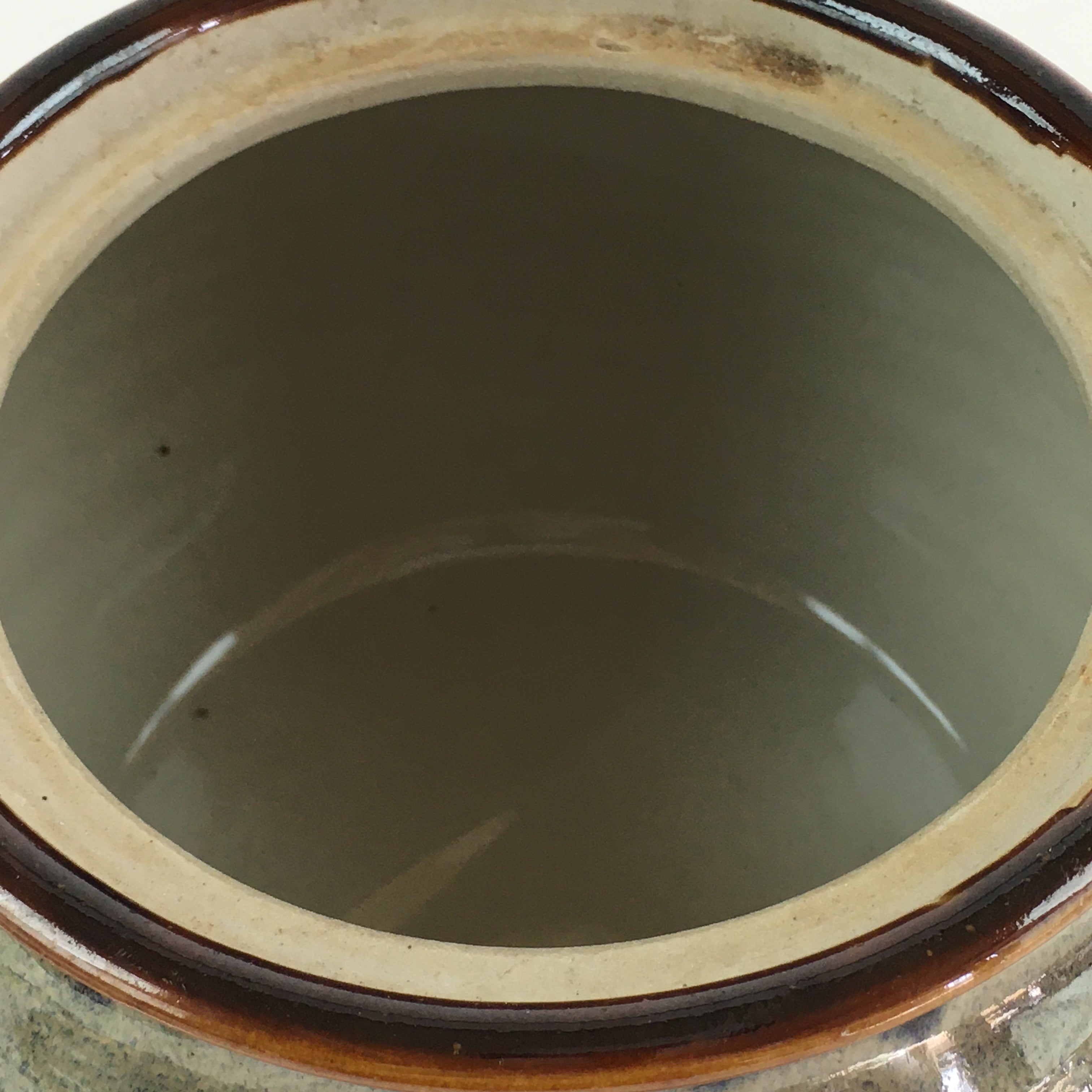 Japanese Ceramic Takatori Ware Large Teapot Vtg Ame-yu Brown Kyusu PY168