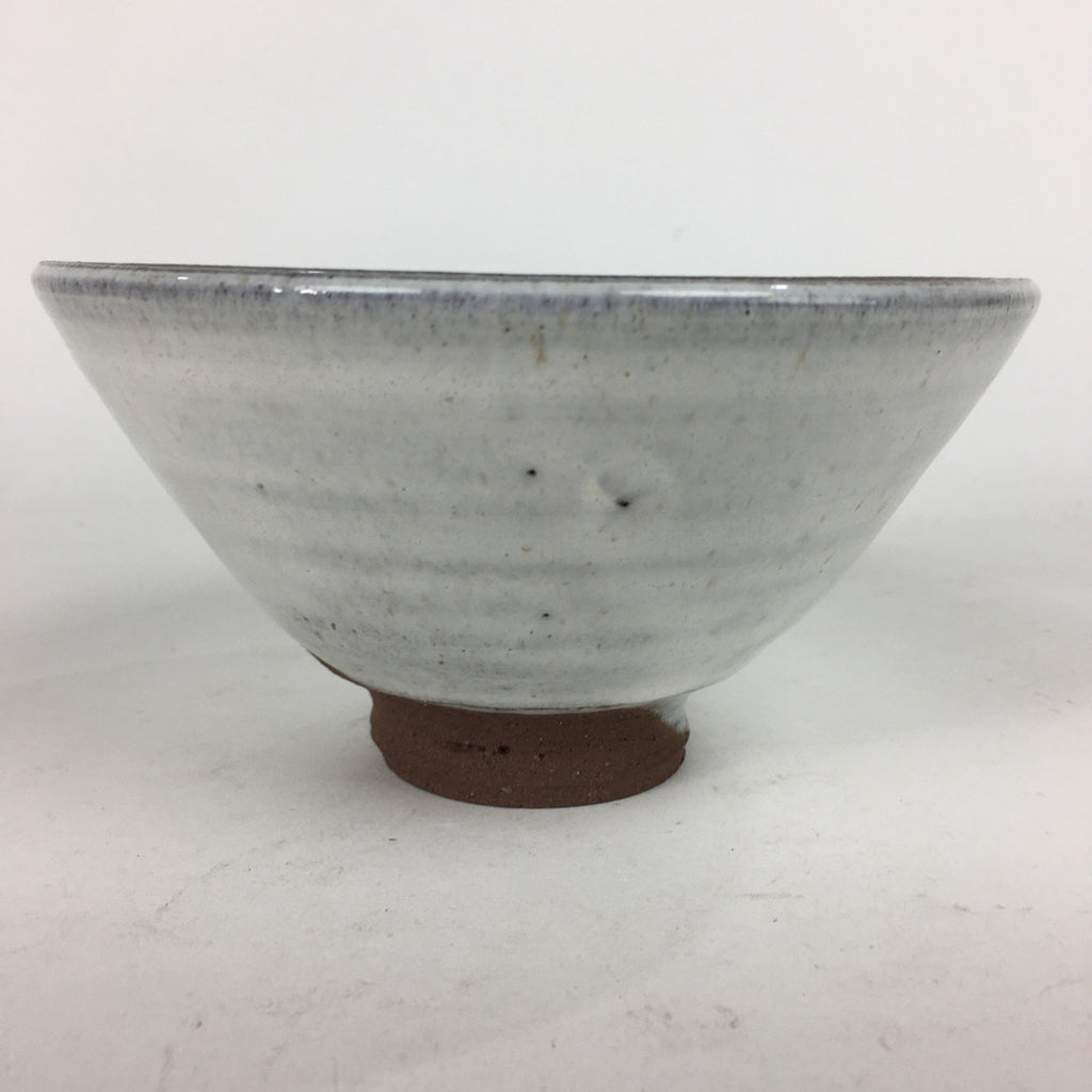 Japanese Ceramic Tea Bowl Hagi Ware Vtg Ceremony Chawan White Pottery GTB739
