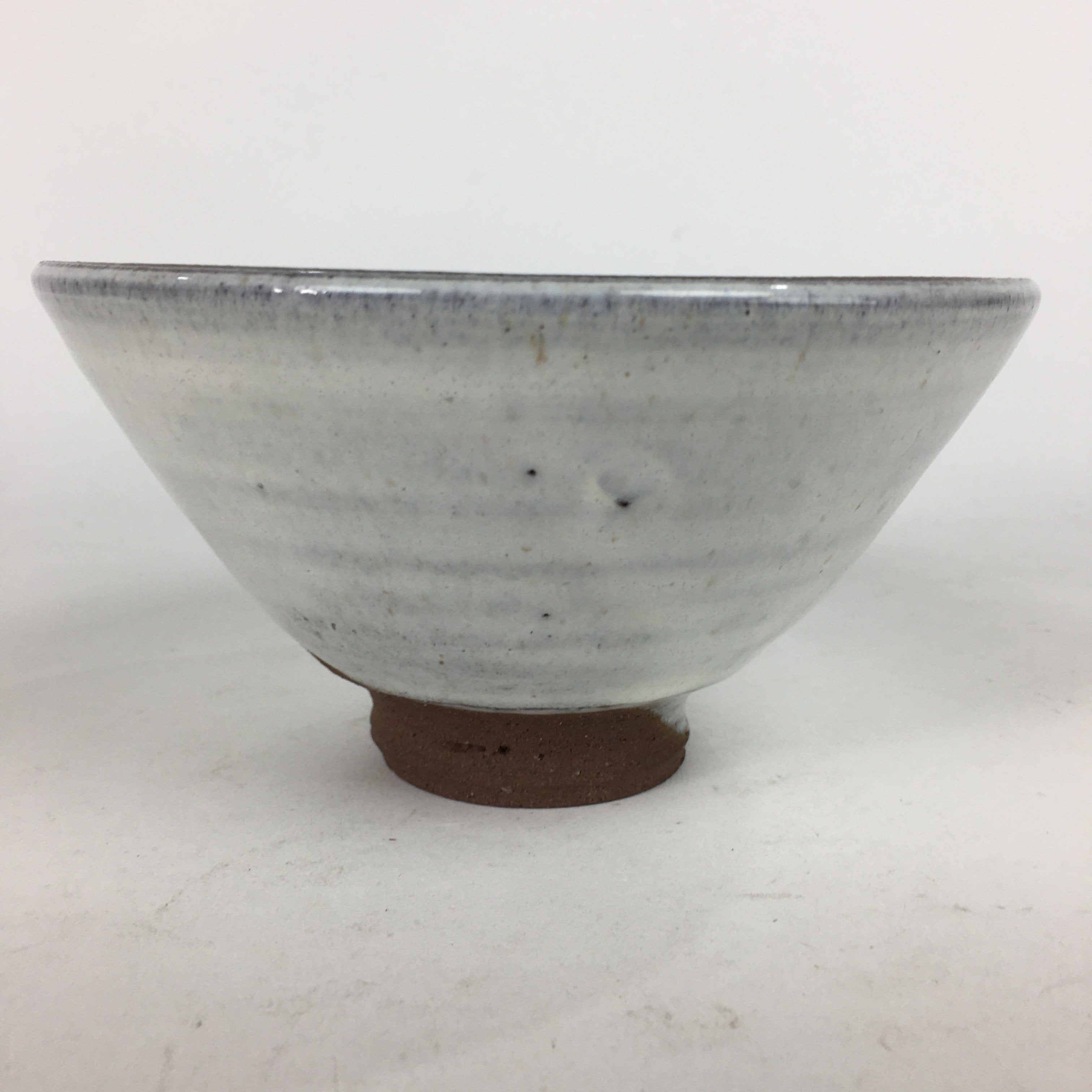 Japanese Ceramic Tea Bowl Hagi Ware Vtg Ceremony Chawan White Pottery GTB739