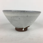 Japanese Ceramic Tea Bowl Hagi Ware Vtg Ceremony Chawan White Pottery GTB739