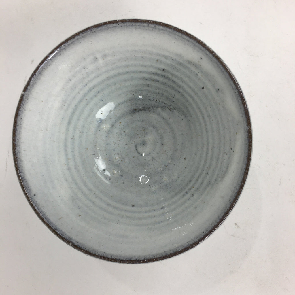 Japanese Ceramic Tea Bowl Hagi Ware Vtg Ceremony Chawan White Pottery GTB739