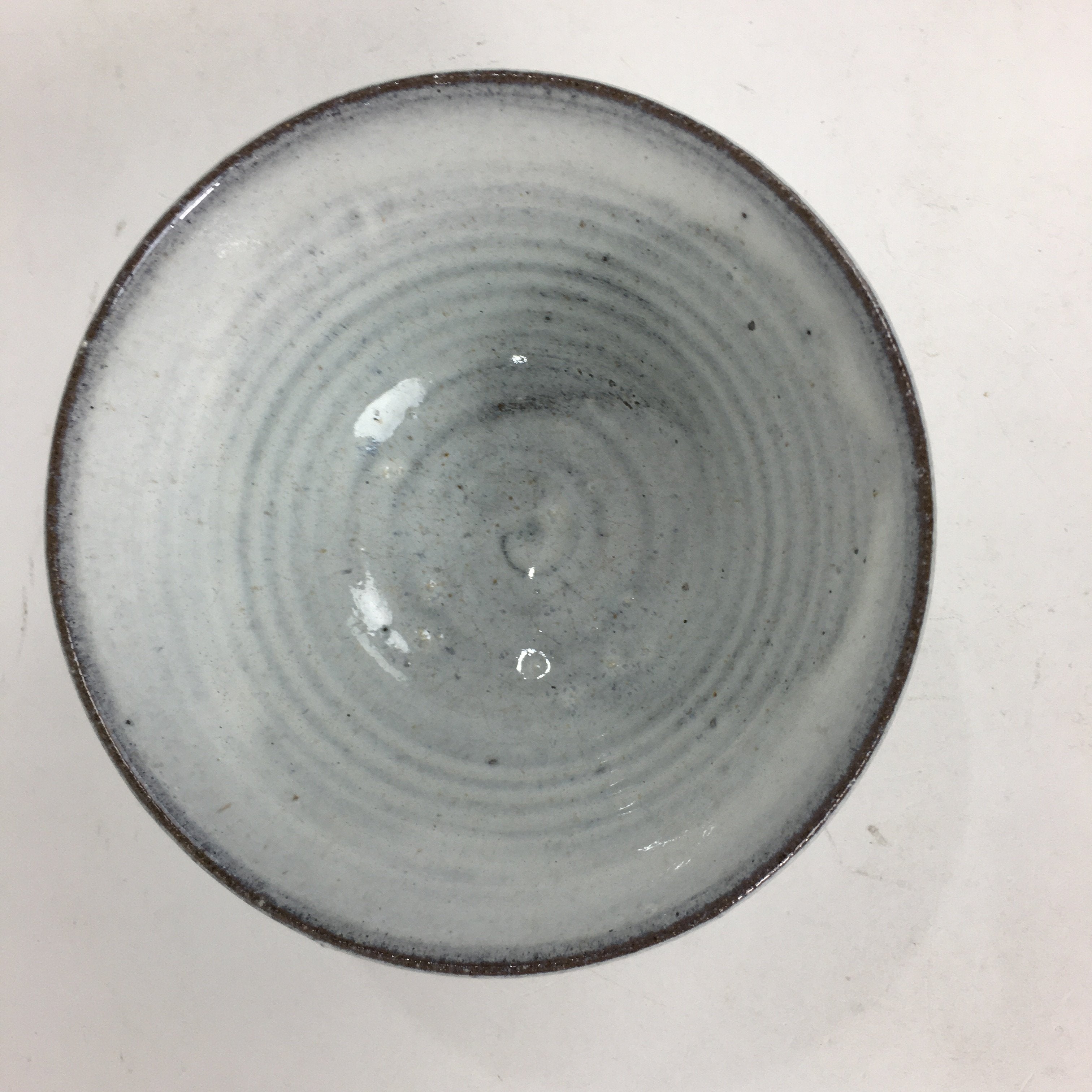 Japanese Ceramic Tea Bowl Hagi Ware Vtg Ceremony Chawan White Pottery GTB739