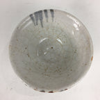 Japanese Ceramic Tea Bowl Shino Ware Vtg Ceremony Chawan White Pottery GTB738