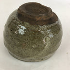 Japanese Ceramic Tea Bowl Vtg Ceremony Chawan Gray Flower Design GTB768