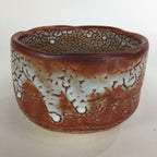 Japanese Ceramic Tea Bowl Wooden Box Kogen Kiln Aka-Shino Ware Chawan PX547
