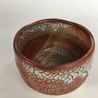 Japanese Ceramic Tea Bowl Wooden Box Kogen Kiln Aka-Shino Ware Chawan PX547